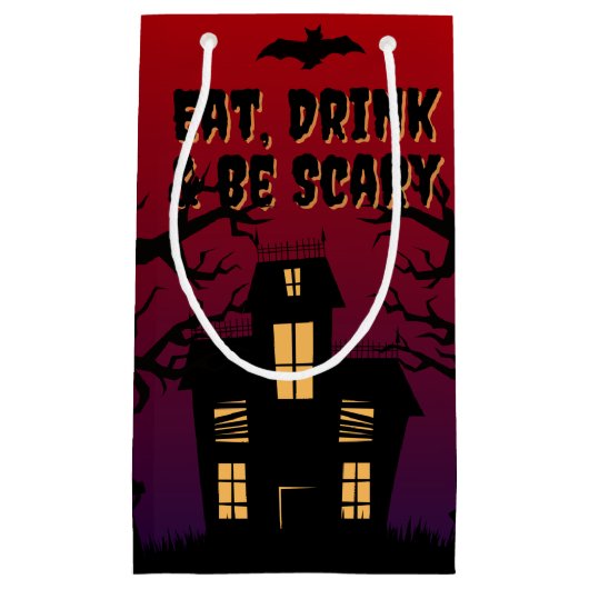 Eet, Drink en wees eng Halloween Klein Cadeauzakje (Voorkant)