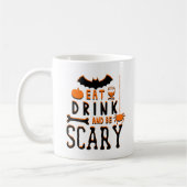 eet drink en wees eng halloween koffiemok (Links)
