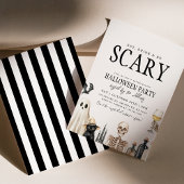 Eet Drink en wees eng Halloween kostuumfeest voor  Kaart