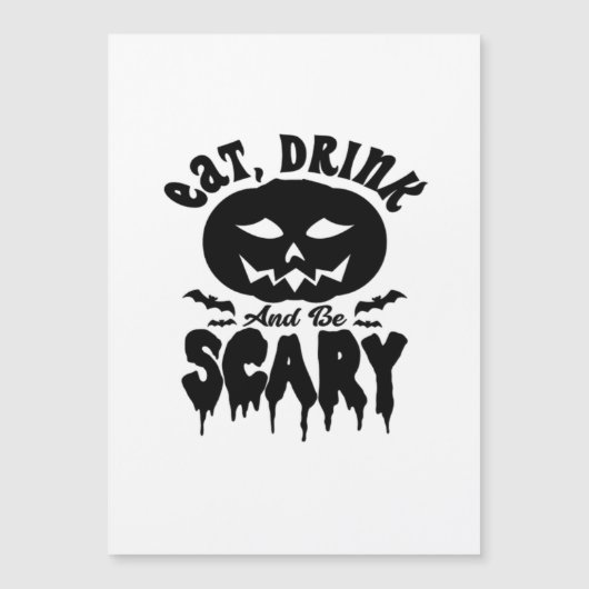 Eet, drink en wees eng Halloween Licht Cool Uniek (Voorkant)