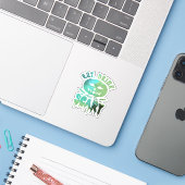 Eet, drink en wees eng Halloween-licht Sticker (Laptop met iPhone)