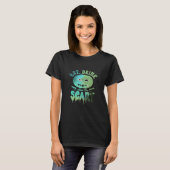 Eet, drink en wees eng Halloween licht T-shirt (Voorkant volledig)