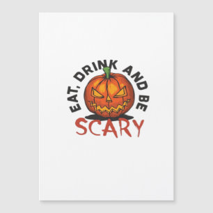 Eet, drink en wees eng Halloween-ontwerp