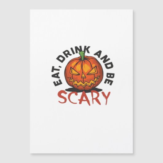 Eet, drink en wees eng Halloween-ontwerp (Voorkant)