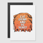 Eet, drink en wees eng Halloween-ontwerp creatieve (Voorkant / Achterkant)