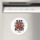 Eet, drink en wees eng Halloween-ontwerp creatieve Magneet (Insitu (Vaatwasser))