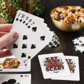 Eet, drink en wees eng Halloween-ontwerp creatieve Pokerkaarten (Insitu)