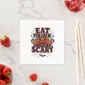 Eet, drink en wees eng Halloween-ontwerp creatieve Servet (Insitu)