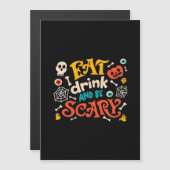 Eet, drink en wees eng Halloween-ontwerp essentiee (Voorkant / Achterkant)
