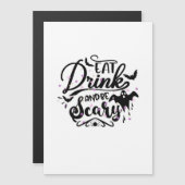 Eet, drink en wees eng Halloween-ontwerp trendy ku (Voorkant / Achterkant)