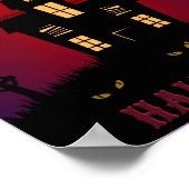 Eet, Drink en wees eng Halloween Poster (Hoek)