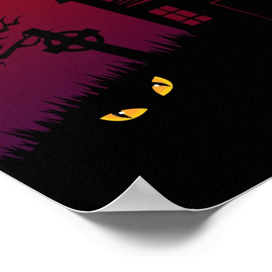 Eet, Drink en wees eng Halloween Poster (Hoek)