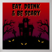Eet, Drink en wees eng Halloween Poster (Voorkant)