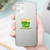Eet drink en wees eng Halloween Pun Funny Sticker (Telefoon)