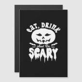 Eet, drink en wees eng Halloween Retro Klassieker (Voorkant / Achterkant)