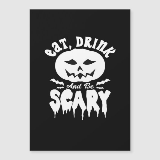 Eet, drink en wees eng Halloween Retro Klassieker (Voorkant)