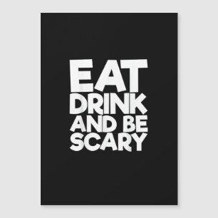 Eet, drink en wees eng Halloween retro klassieker