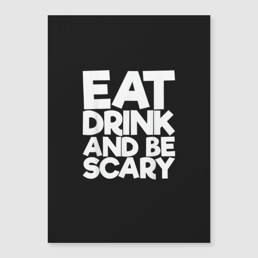 Eet, drink en wees eng Halloween Retro klassieker (Voorkant)