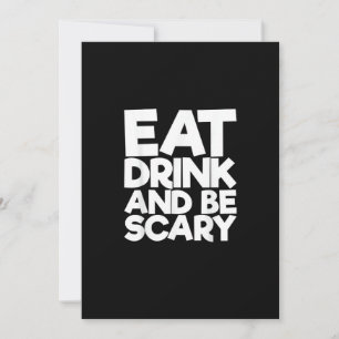 Eet, Drink En Wees Eng Halloween Retro Klassieker Feestdagenkaart