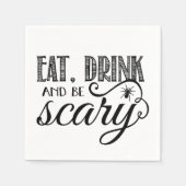 Eet, Drink en wees eng halloween Servet (Voorkant)