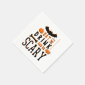 eet drink en wees eng halloween servet (Hoek)