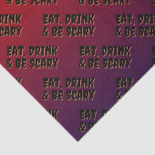 Eet, Drink en wees eng Halloween Tissuepapier (Detail)