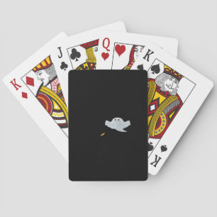 Eet, drink en wees eng Halloween trendy casual Pokerkaarten