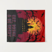 Eet, Drink en wees eng Halloween Wandkleed (Voorkant (horizontaal))