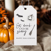 Eet Drink en wees eng | Happy Halloween Cadeaulabel