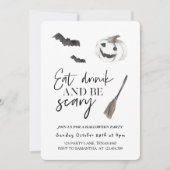 Eet Drink en wees eng | Happy Halloween Kaart (Voorkant)