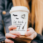 Eet Drink en wees eng | Happy Halloween Papieren Bekers