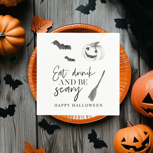 Eet Drink en wees eng | Happy Halloween Servet