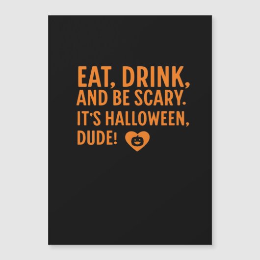 Eet, drink en wees eng, het is Halloween herfst (Voorkant)