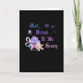Eet, drink en wees eng Hexmas Cool Uniek Kaart (Voorkant)