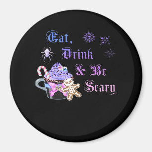 Eet, drink en wees eng Hexmas Cool unieke stijl Magneet