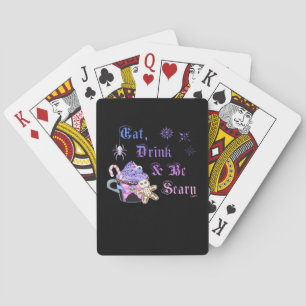 Eet, drink en wees eng Hexmas Cool unieke stijl Pokerkaarten