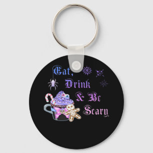 Eet, drink en wees eng Hexmas Cool unieke stijl Sleutelhanger