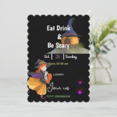 Eet, drink en wees eng kaart (Staand voorkant)