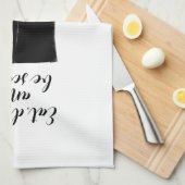 Eet, drink en wees eng! keukenhanddoek (Quarter Fold)