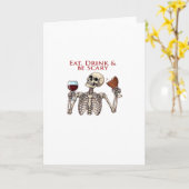 Eet, Drink En Wees Eng Minimaal Clean Kaart (Gele Bloem)