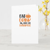 Eet, drink en wees eng minimaal schoon kaart (Gele Bloem)