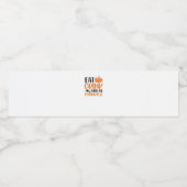 Eet, Drink En Wees Eng Minimaal Schoon Waterfles Etiket (Enkel label)