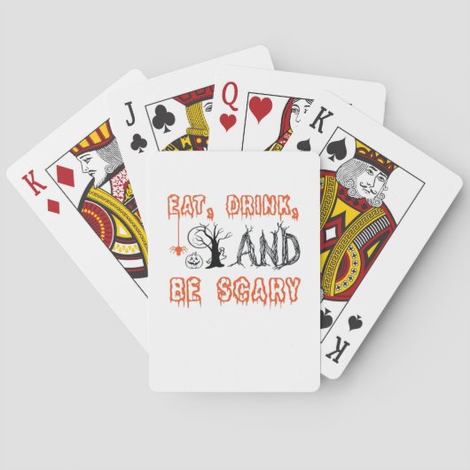 Eet, Drink En Wees Eng Minimal Quote Pokerkaarten (Achterkant)