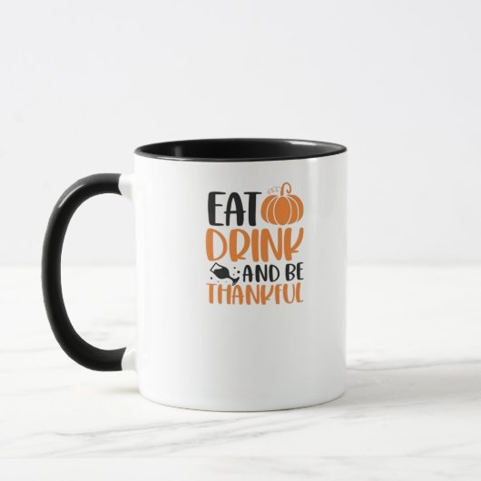 Eet, Drink En Wees Eng Minimalistisch Schoon Mok (Links)