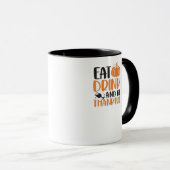 Eet, Drink En Wees Eng Minimalistisch Schoon Mok (Voorkant rechts)
