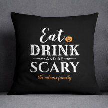 Eet Drink en wees eng Moderne Typografie Halloween