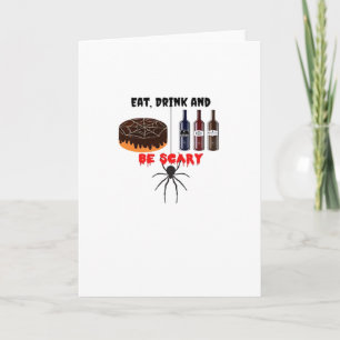 Eet, drink en wees eng Retro klassieker Kaart