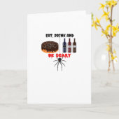 Eet, Drink En Wees Eng Retro Klassieker Kaart (Gele Bloem)