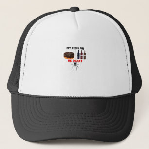 Eet, drink en wees eng Retro klassieker Trucker Pet
