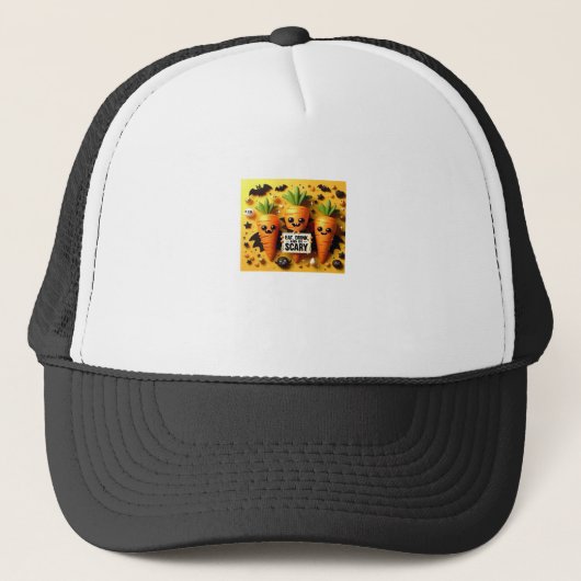 Eet, drink en wees eng retro klassieker trucker pet (Voorkant)